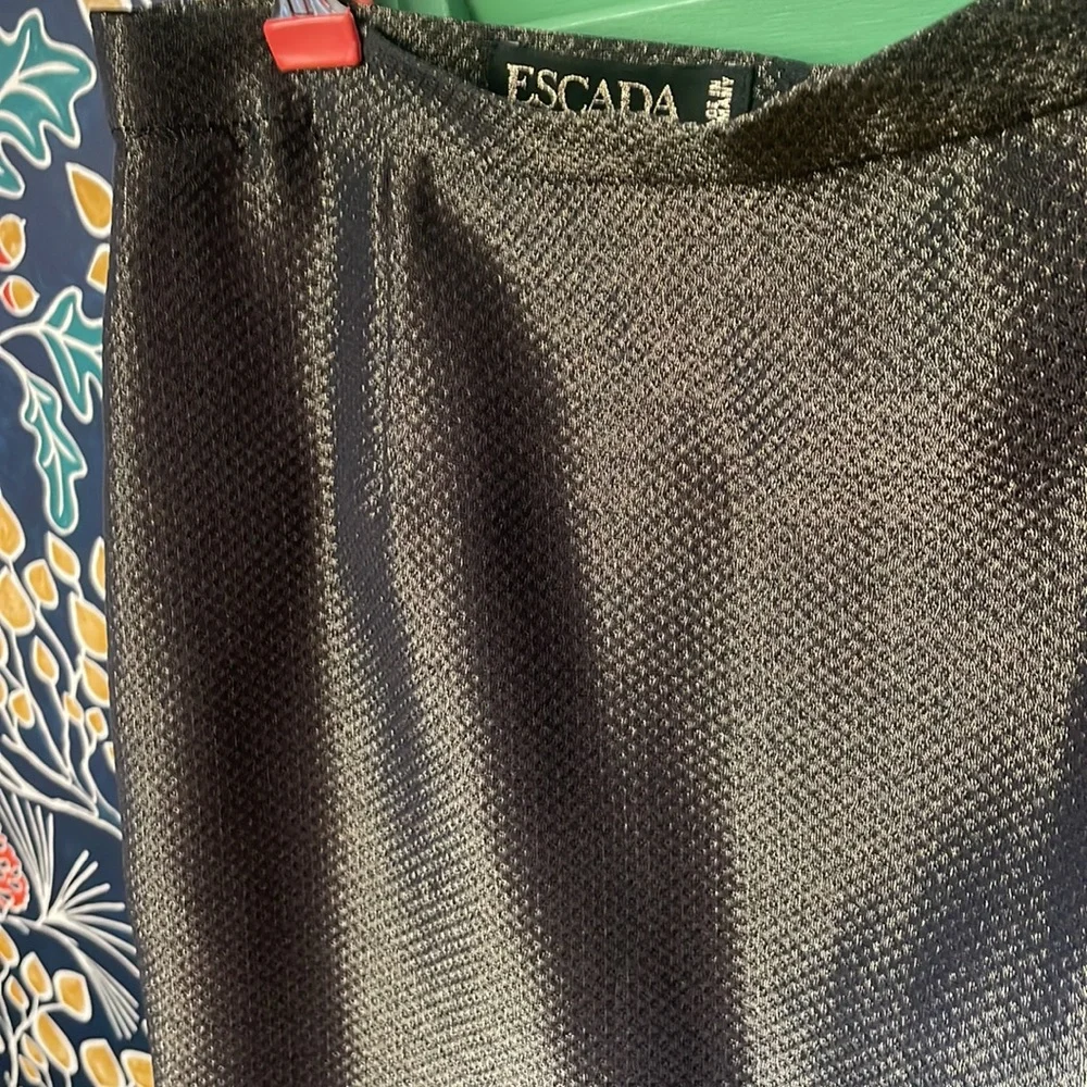 ESCADA Margaretha Ley Metallic Pencil Skirt Made in Germany